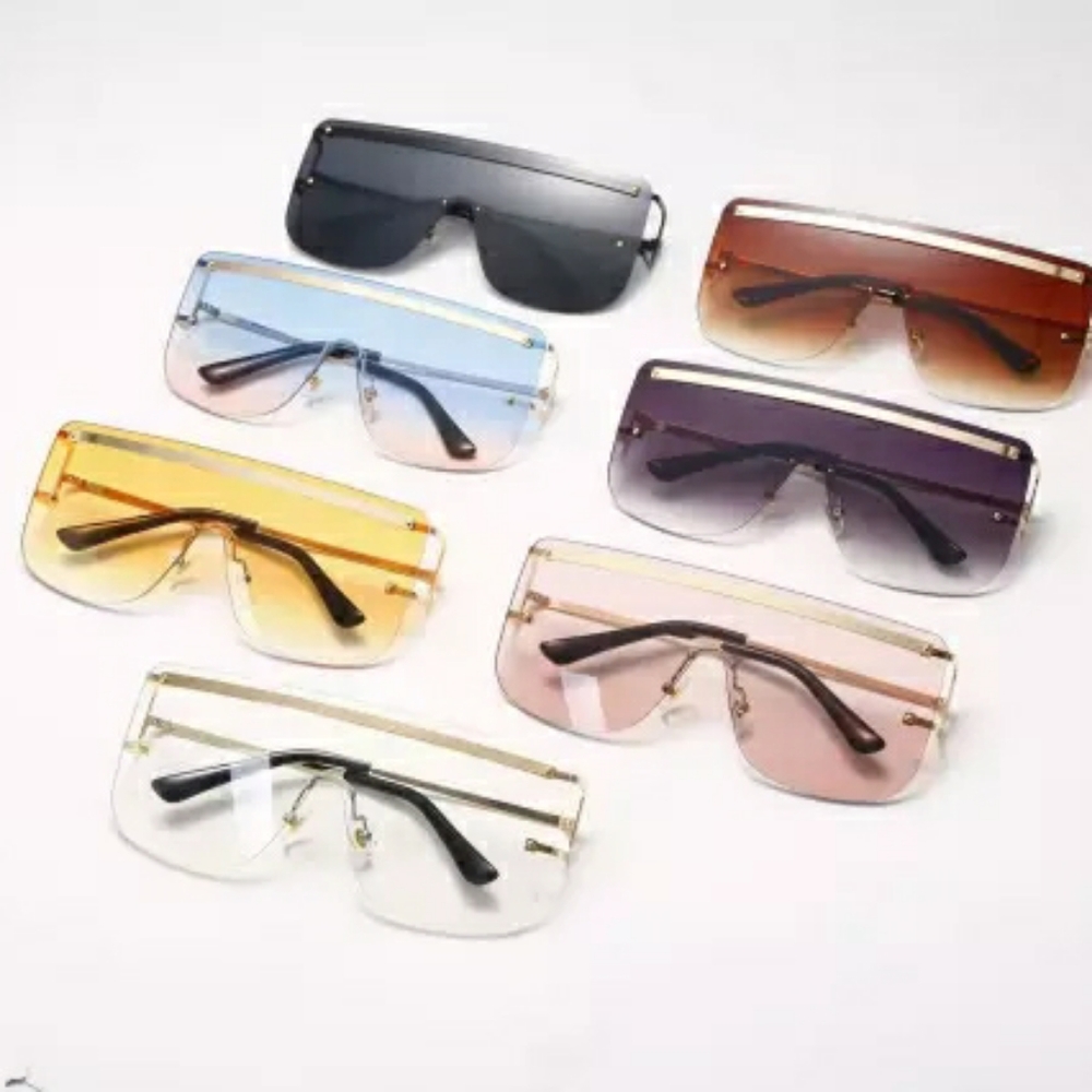 😎Oversized rimless sunglasses multi colors😎
